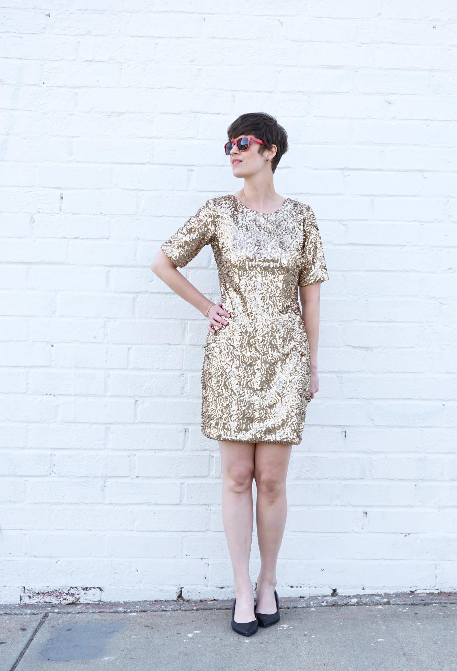 Animal print sequin dress sale